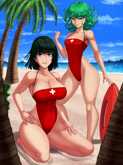 Fubuki & Tatsumaki | They are the psychic sisters of summer on the beach