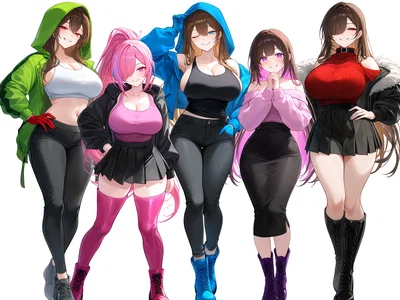 Storyshift Chara, Swapshift Frisk, Storyfell Chara, Bête (Betty) Noire, and Aliza (Horrortale) | Devilish Roommates