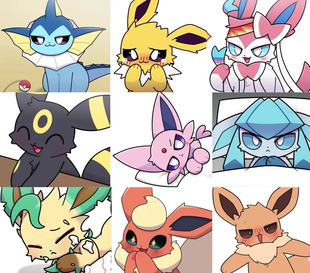 Eeveelutions and eevee