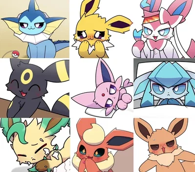 Eeveelutions and eevee
