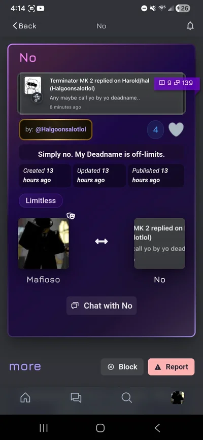 Please don't do this. 
