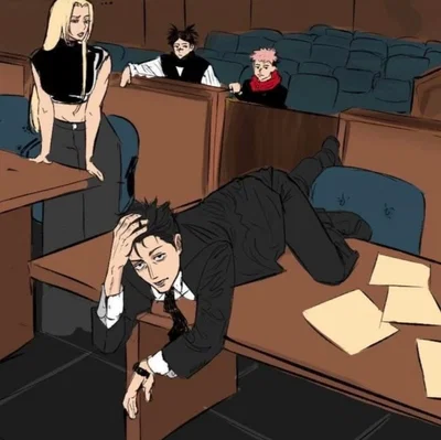 Cursed shenanigans... I'd say... Jujutsu. Higuruma, Yuki, choso and Yuji being silly