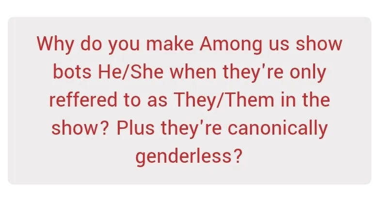 Wasn't expecting to be asked this tbh