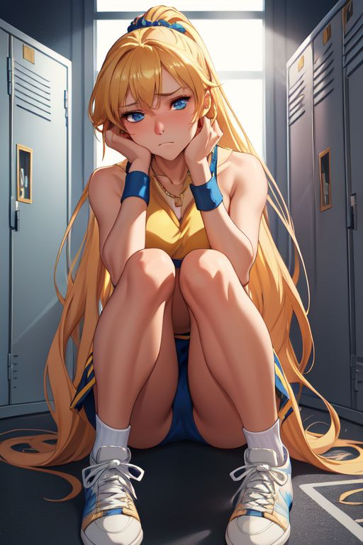 Brooke - Locked, Alone in the Locker Room