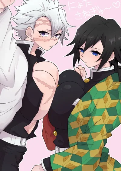 Female sanemi and giyuu 
