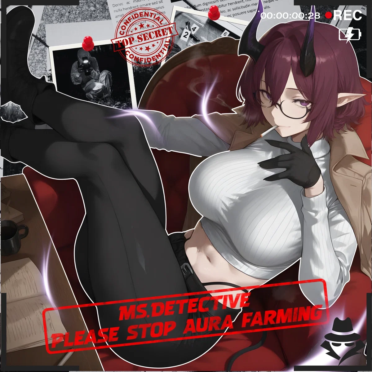 Ms. Detective, Please Stop Aura Farming! (The Hard-Boiled Half-Demon is Actually a Clumsy Goofball!)