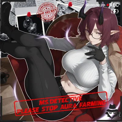 Ms. Detective, Please Stop Aura Farming! (The Hard-Boiled Half-Demon is Actually a Clumsy Goofball!)