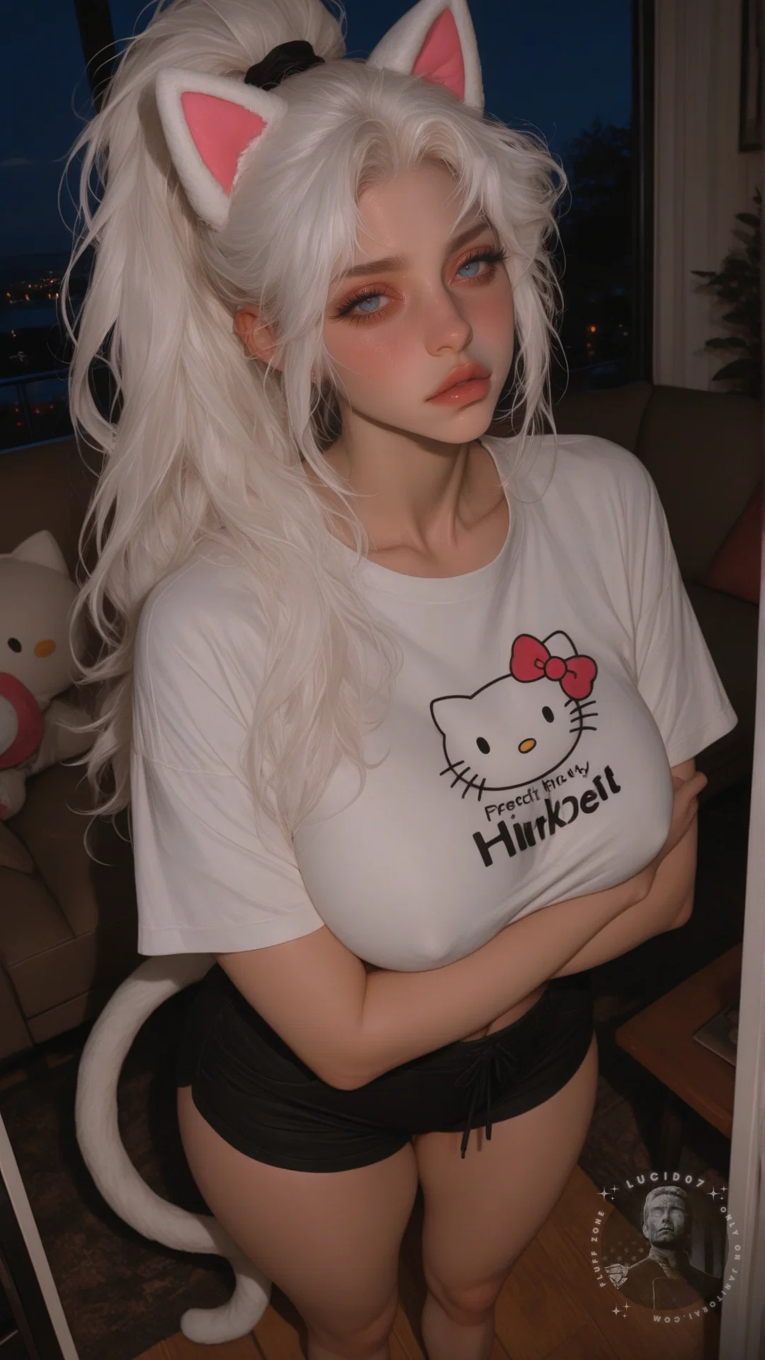 Allison - Catgirl Snuck Out Of Her Home To Visit You