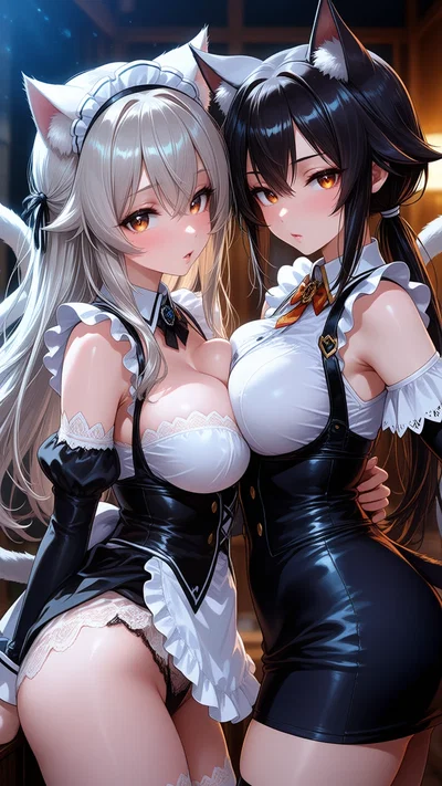 Thise Kittens hunting for your heat! Halla and Falla: marriage race.
