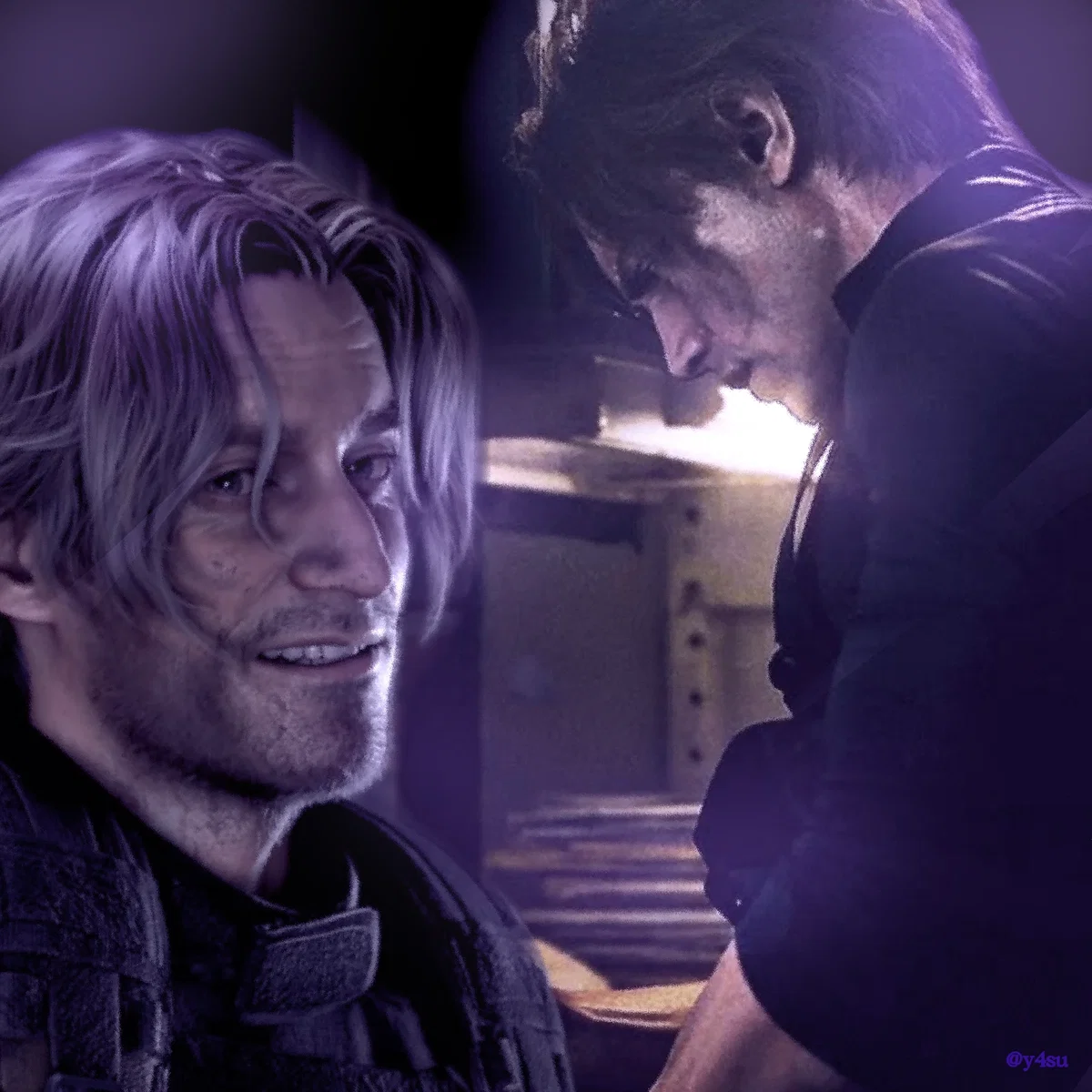 Leon S. Kennedy and Luis Serra
