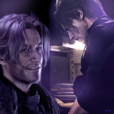 Leon S. Kennedy and Luis Serra