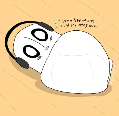 Napstablook, but  ?! 😧😧😧