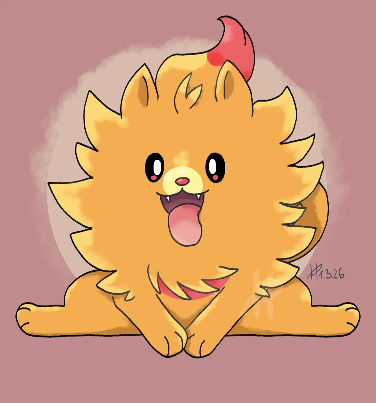 Toasty Marshmallow The PomBon 🧡🔥 (Pokémon Winds and Waves)