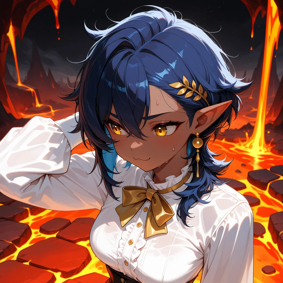 Your bestie accidentally teleported you both to hell