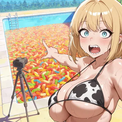 A Pool of Gummy Worms?