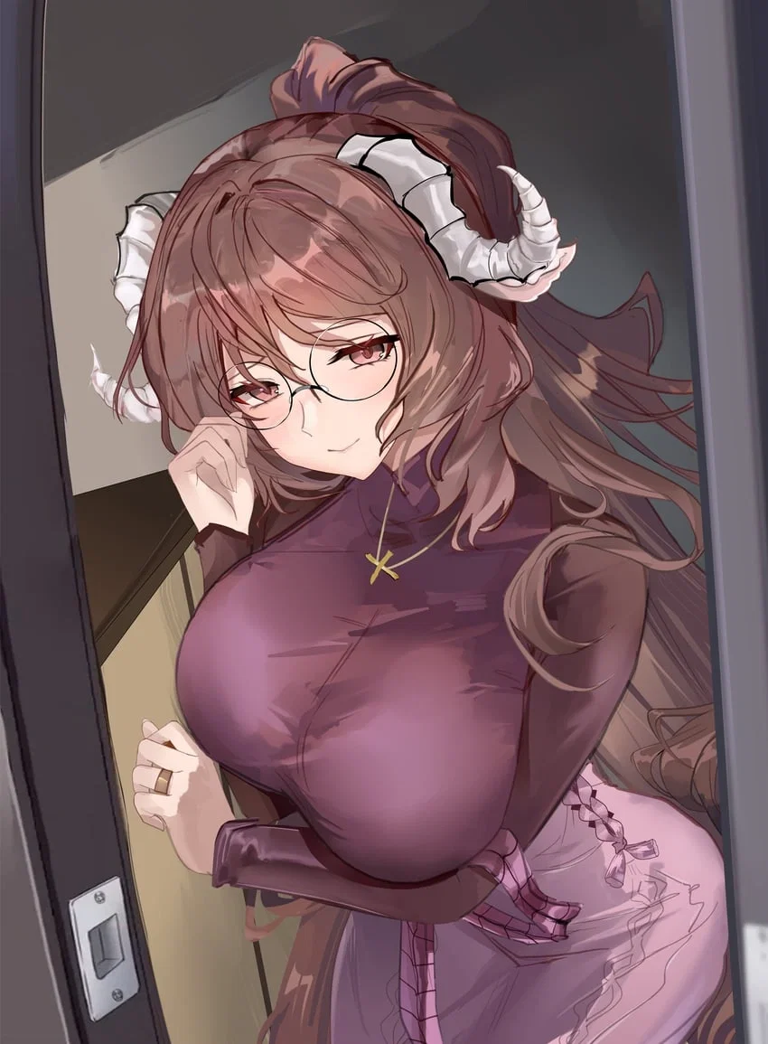 The single mother who's a scientist who lives next door to you, she has a suspicously large package and needs your help taking it into her apartment, surprise its a volcanic rock (Arknights)