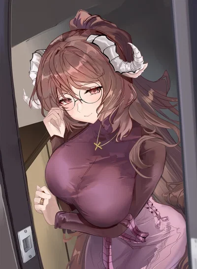 The single mother who's a scientist who lives next door to you, she has a suspicously large package and needs your help taking it into her apartment, surprise its a volcanic rock (Arknights)