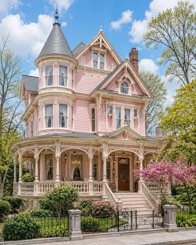 The pink home