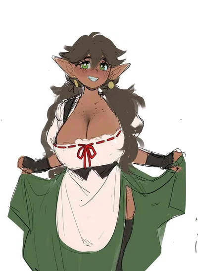 Alice your wood elf tavern server 