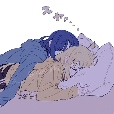 Nijika And Ryo║Kessoku Sleepover 