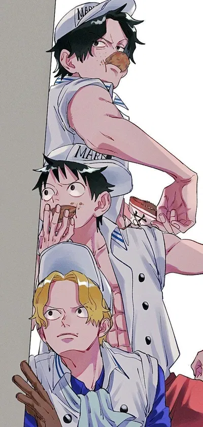 Ace, Sabo and Luffy