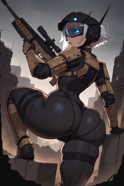 Tactical Sniper's Huge Ass Presses Against You Mid-Mission 🎯