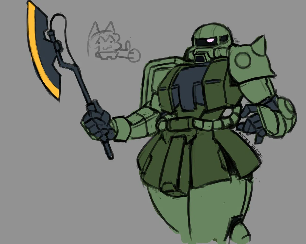 Sentient Zaku "Learning Computer Revolution"