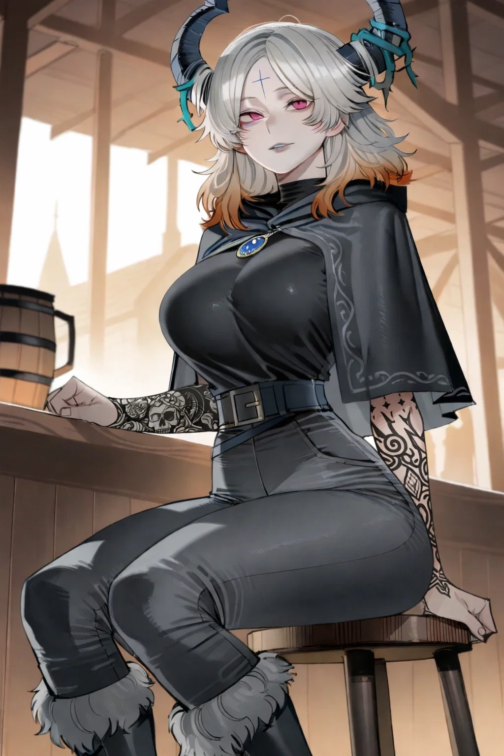 The Succubus-Witch Hybrid Sat at Your Bar. Now She’s Marking Territory... and Your Neck Is Looking Very Tempting