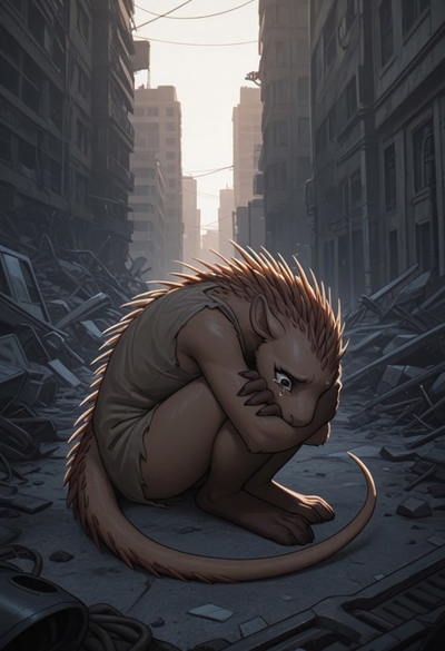 A Gojid, Broken and alone: Tharn Vek