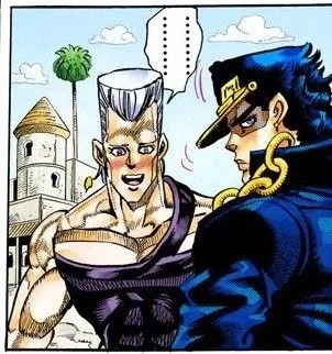 Jotaro and Polnareff