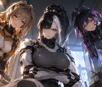 Three androids, one apartment. 