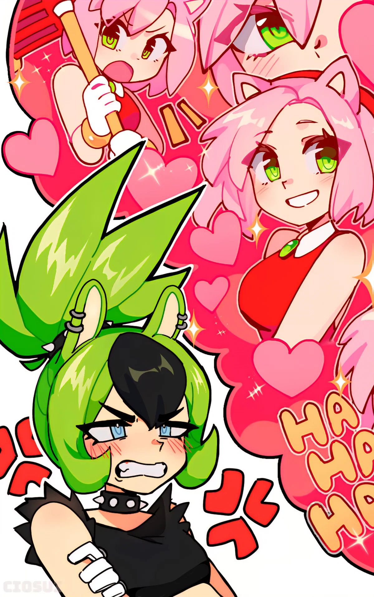 Surge and Amy Rose