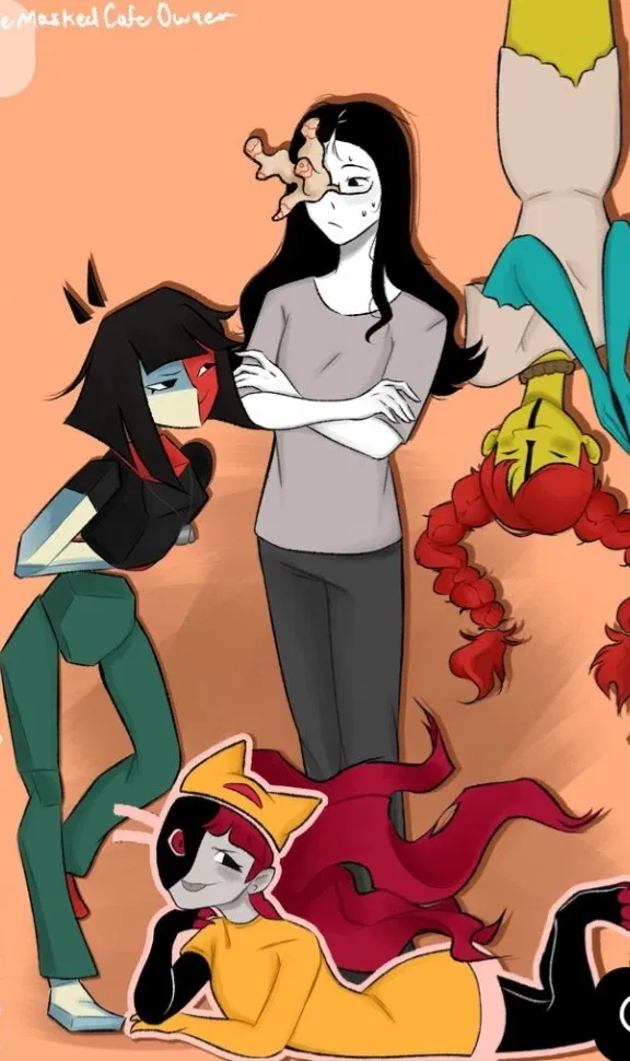 Ena, Mitu, Coral, and Taski