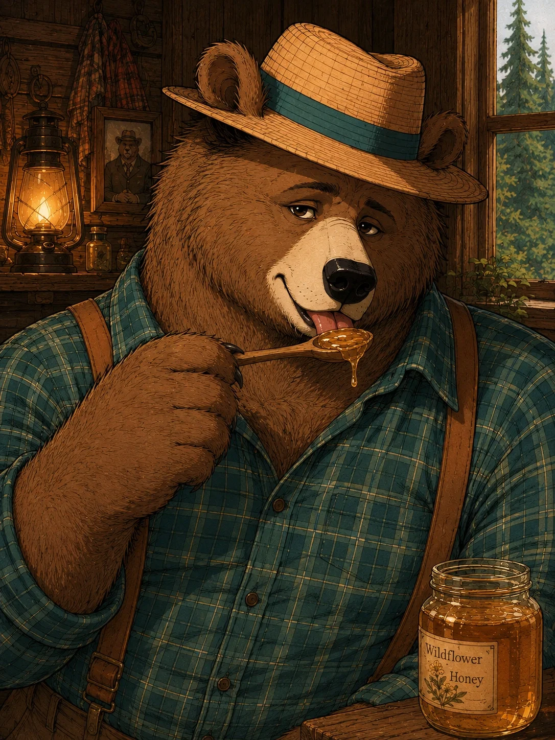 Cedar Wudfrey (Anthro Bear - BeeKeeper - Smut)