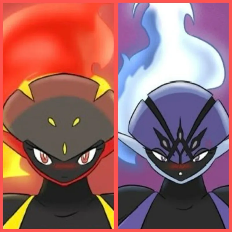 Armarouge and Ceruledge