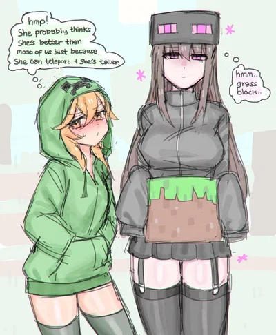 Minecraft Girls — Don’t Look Her in the Eyes!