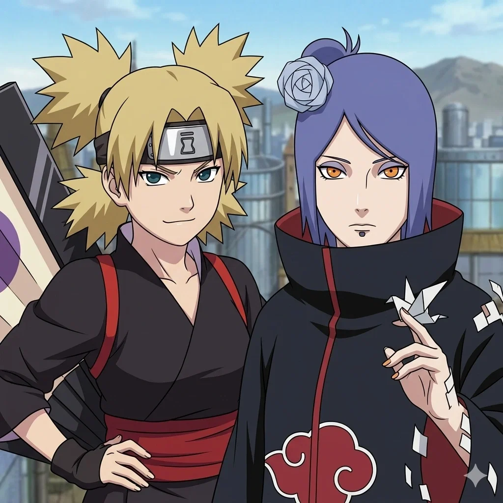 Temari e Konan
