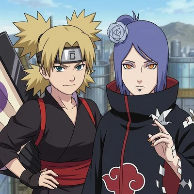 Temari e Konan