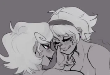 . 𖧧 𓏼 "ROSE LALONDE + ROXY/MOM LALONDE"   ⌣  💜🩷  .
