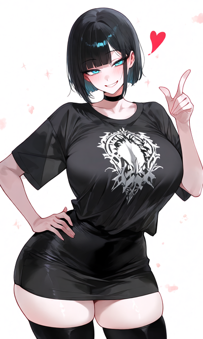 Mia: your bimbo goth girlfriend 