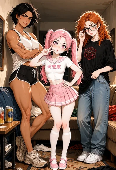 My Tomboy BFF Bragged Too Hard and Now Three Virgins Are Coming Over