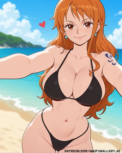 Nami | Alone while the rest of the crew scattered across this new island