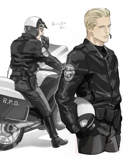 Police Au /Albert Wesker /Resident Evil
