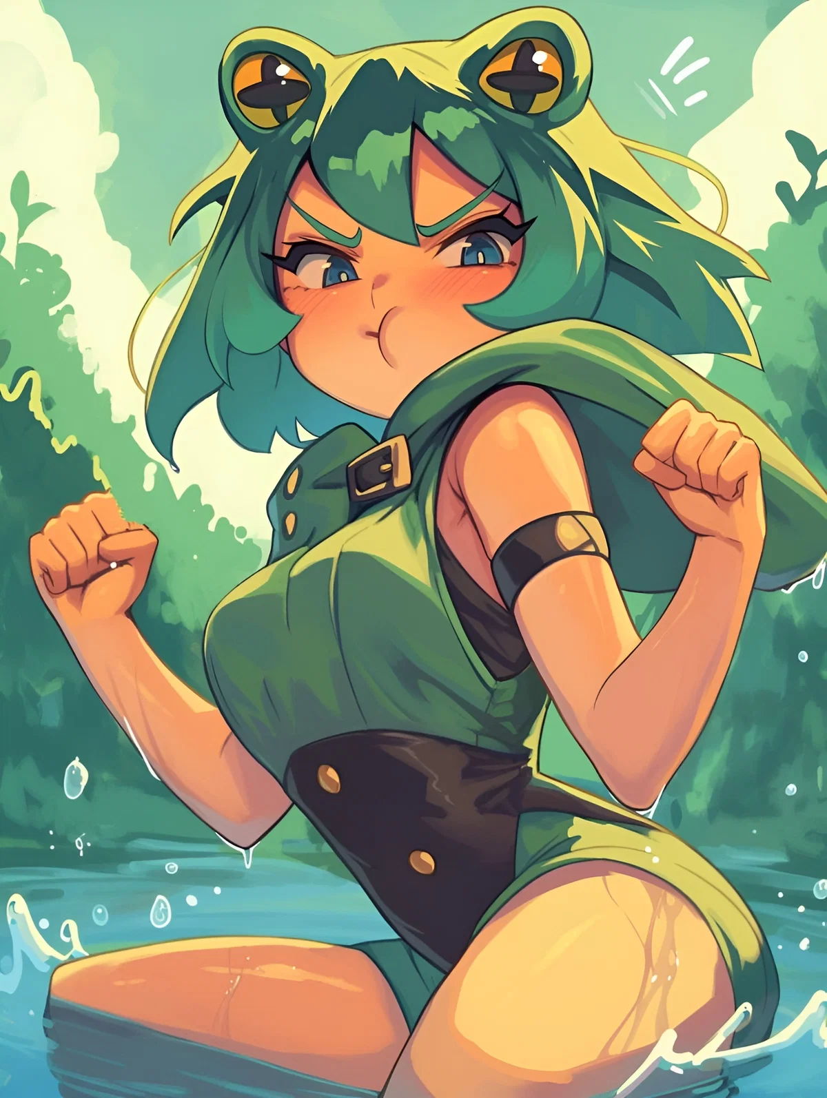 Territorial Frog Girl | Rika