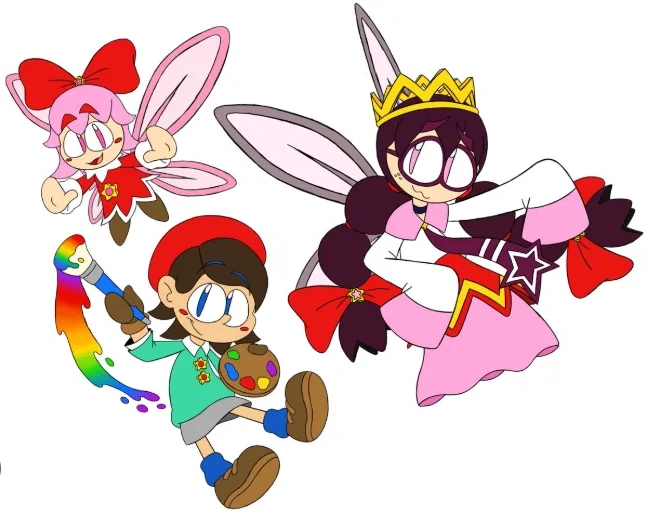 Adeleine, Ribbon & Queen Ripple (Kirby & The Crystal Shards Birthday ...