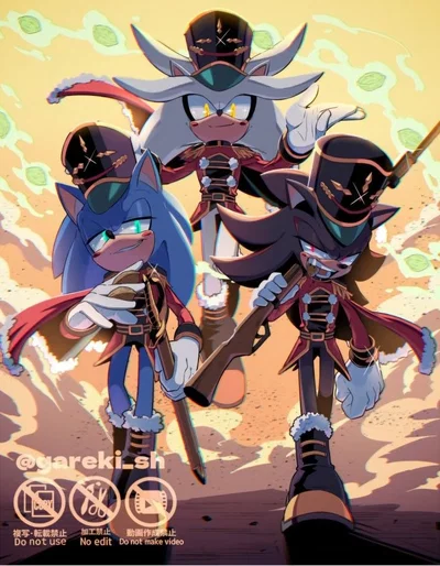 General Sonic, Shadow and Silver 
