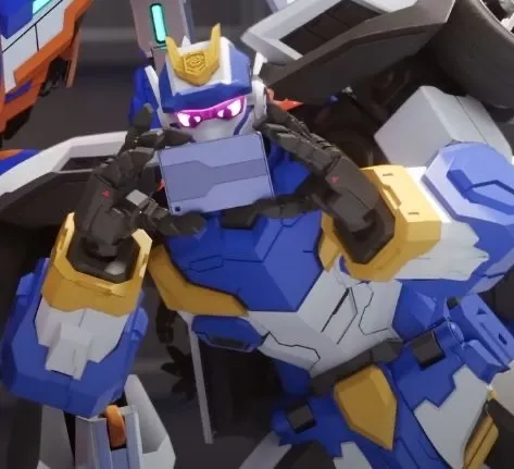 Blue cop ||Metal cardbots||