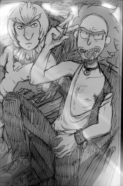 Rick Sanchez and Birdperson