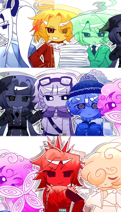 every ennagram chibi