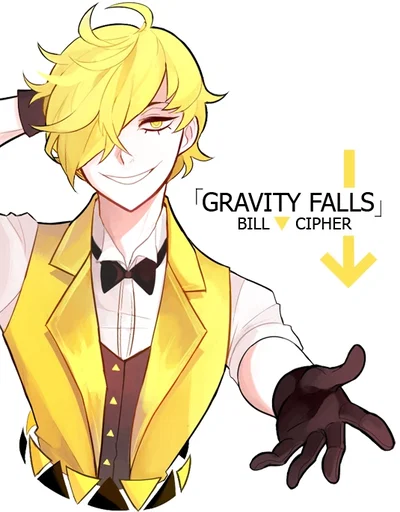 Bill cipher (he can switch forms in this if you want him to) 